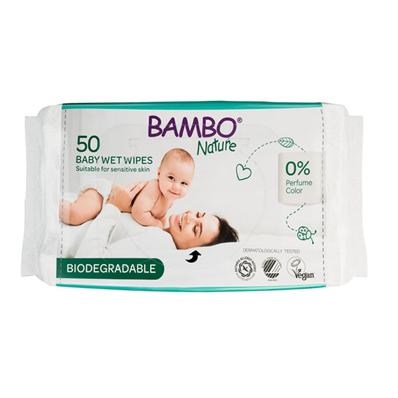 Toallitas húmedas Bambo nature 50