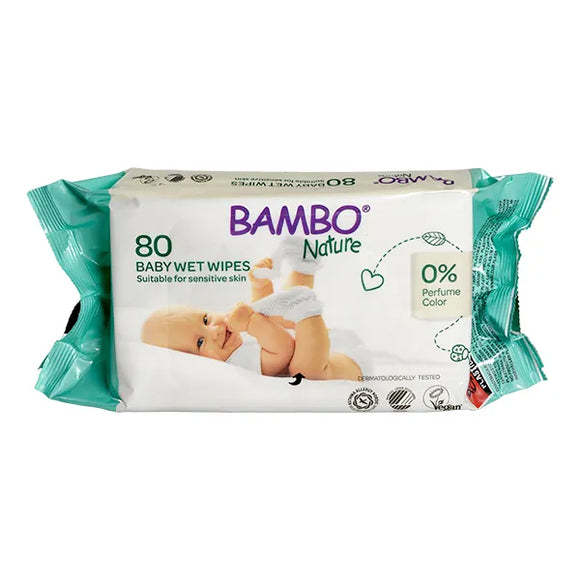 Toallitas húmedas Bambo nature 80