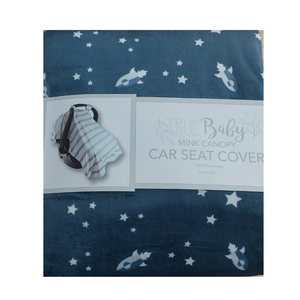 True baby mink canopy car seat cover