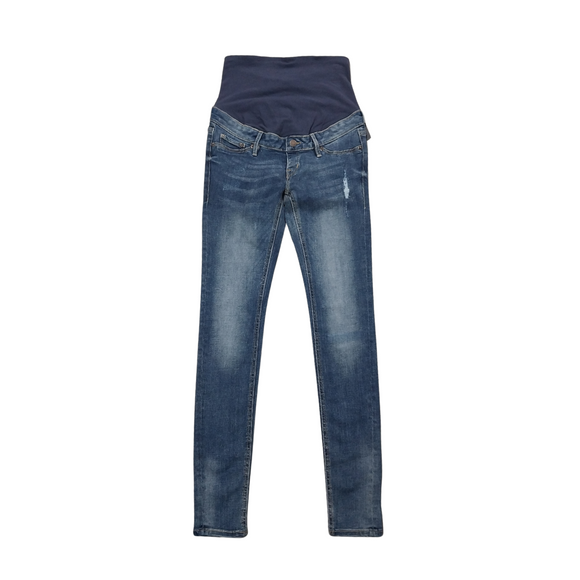 Jeans desgastado azul skinny