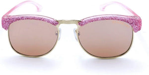 Gafas de sol con espejo con purpurina, 100% protección UVA/