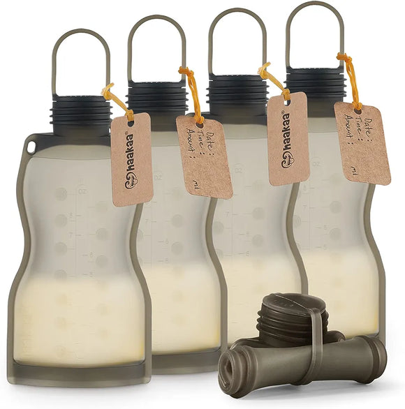 Haakaa bolsa de silicona para almacenamiento de leche materna 5 piezas