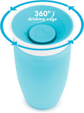 Vaso para sorber Munchkin Miracle 360, verde/azul, 10 onzas, 2 unidades