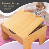 Mesa de actividades KidKraft con tabla 2 en 1, gris espresso