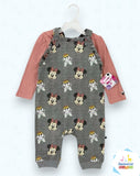 Set 2-piezas Overall Minnie Mouse Largo