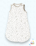 Saco de Dormir Acolchado Blanco con lunas