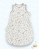 Saco de Dormir Acolchado Blanco con lunas