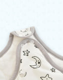 Saco de Dormir Acolchado Blanco con lunas