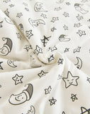 Saco de Dormir Acolchado Blanco con lunas