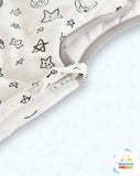 Saco de Dormir Acolchado Blanco con lunas