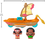 velero de canoa de la princesa de Disney, Moana y Maui