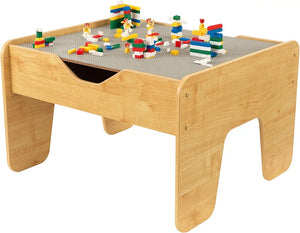 Mesa de actividades KidKraft con tabla 2 en 1, gris espresso