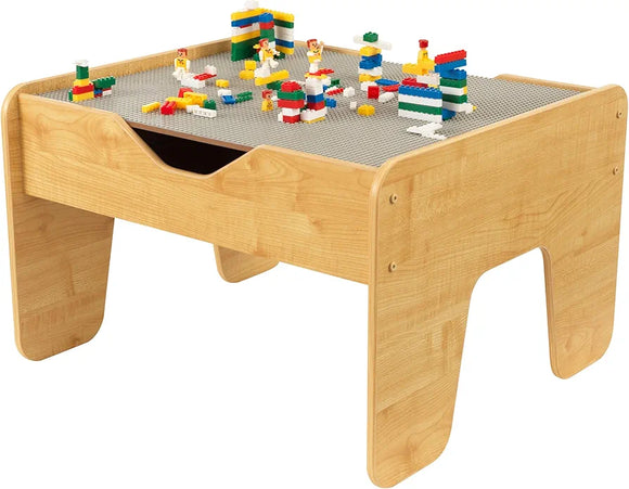 Mesa de actividades KidKraft con tabla 2 en 1, gris espresso