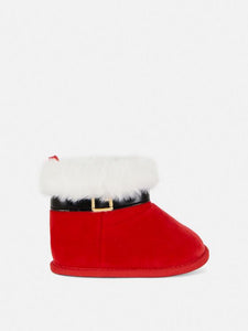 Christmas Santa Baby Booties