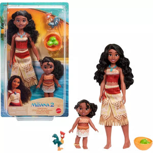 Disney Moana 2 Conjunto de hermanas Moana y Simea con muñecas de moda y accesorios