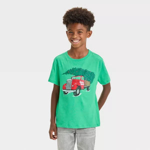 Boys' Short Sleeve 'Christmas Truck