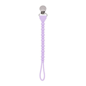 Sweetie Strap™ - Beaded Pacifier Clip lila