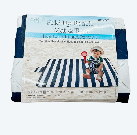 Fold up beach mat & tote