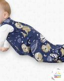 Saco de Dormir Dinos y Planetas Azul