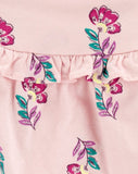 Vestido Rosa y Flores