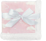 Mantita de apego rosa nubes