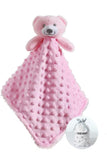Manta de apego oso rosa
