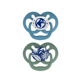 Chupetas Advantage azul brilla en la oscuridad 6-18 meses