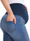 Pantalón con pancita azul desteñido