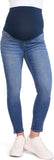 Pantalón con pancita azul desteñido