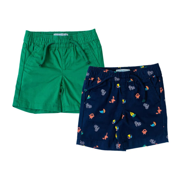 Set 2 shorts barcos y verde