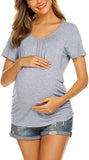 Blusa maternal y lactancia gris