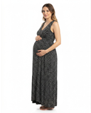Vestido maternal pintas blanco & negro M