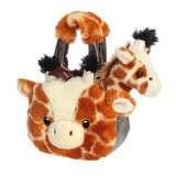 Bolso de peluche jirafa
