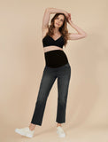 Jeans con pancita wash black Sonoma