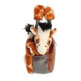 Bolso de peluche jirafa