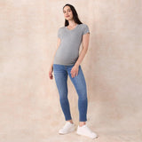 Pantalón con pancita azul desteñido