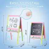 Pizarra de madera doble