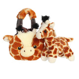 Bolso de peluche jirafa