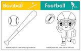 Color and Learn Workbook My First Color and Learn: Let's Play Sports