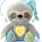 Peluche respira oso perezoso color gris
