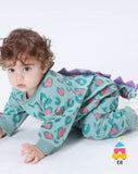 Pijama Dino con cola Turquesa