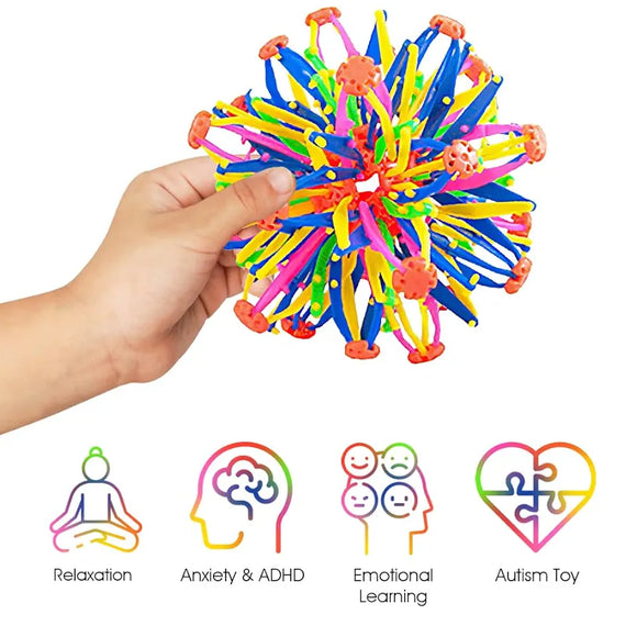 Bola plegable expandible