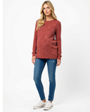 Blusa embarazo y lactancia terracota