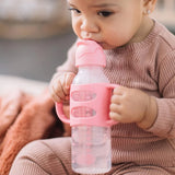 Biberón con pajita y asas de silicona Milestones del Dr. Brown