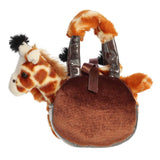 Bolso de peluche jirafa