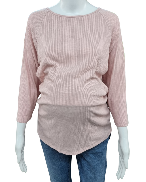 Blusa embarazo y lactancia rosa pastel