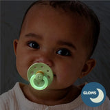 Chupetas Itzy Ritzy Amarillo Glows 6-18 meses