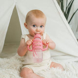 Biberón con pajita y asas de silicona Milestones del Dr. Brown