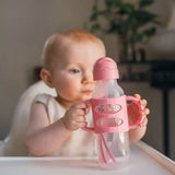 Biberón con pajita y asas de silicona Milestones del Dr. Brown