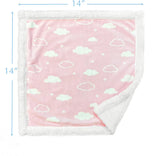 Mantita de apego rosa nubes